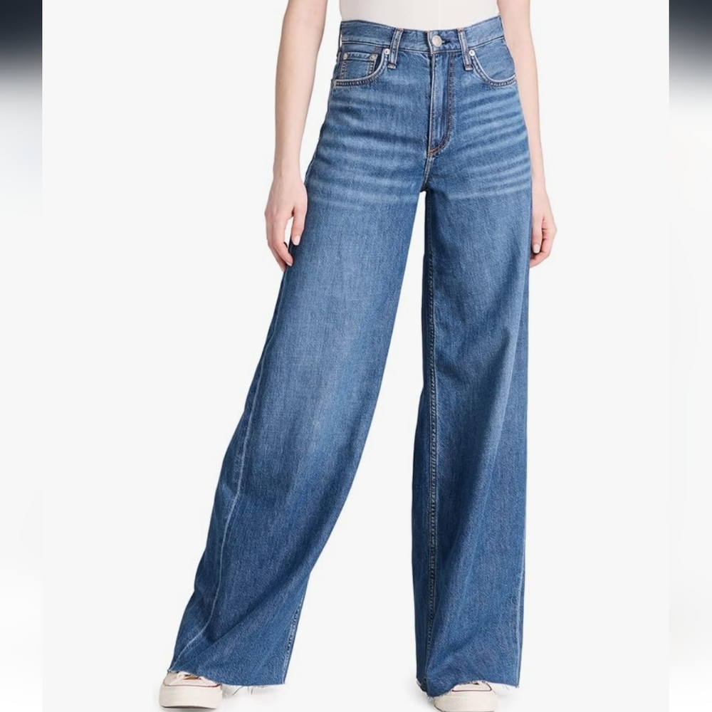 Rag & Bone Featherweight Sofie Pants Distressed Hem NEW WITH TAGS